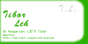 tibor leh business card